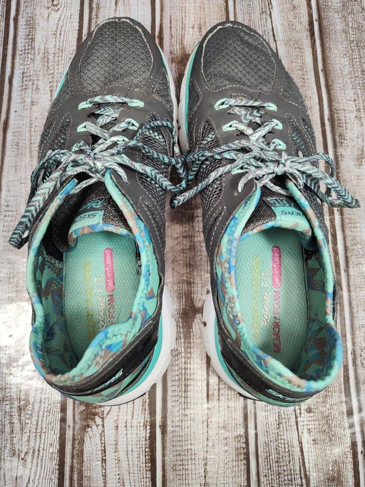 Skechers Skech Flex Ultimate Women's Size 9.5 Running Shoes Teal 12126 - Picture 6 of 12